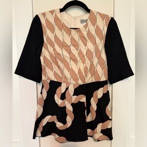 SPORT MAX MaxMara Tunic Top Peplum Style Blouse Size 2